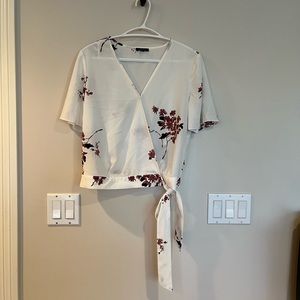 Dynamite Wrap Blouse